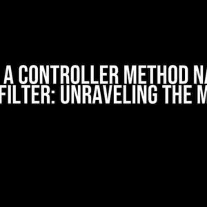 Getting a Controller Method Name in a Spring Filter: Unraveling the Mystery